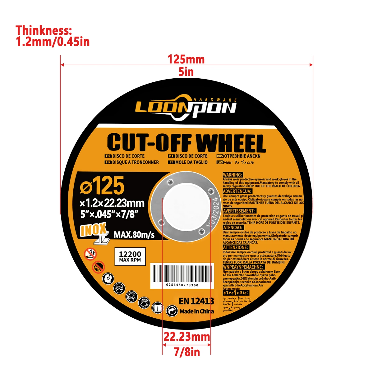 Resin Cutting Disc 125mm Cut Off Wheels Flap Sanding Grinding Discs Angle Grinde - £169.79 GBP