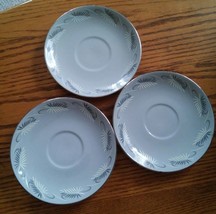 015 3 Vintage Flintridge China Saucers USA California Made 6 Inch - £11.74 GBP