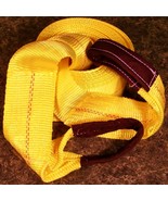 30 foot x 4 inch BIG TOW STRAP w/ LOOPS 18,000 # 9 Ton Capacity Orange t... - $34.99