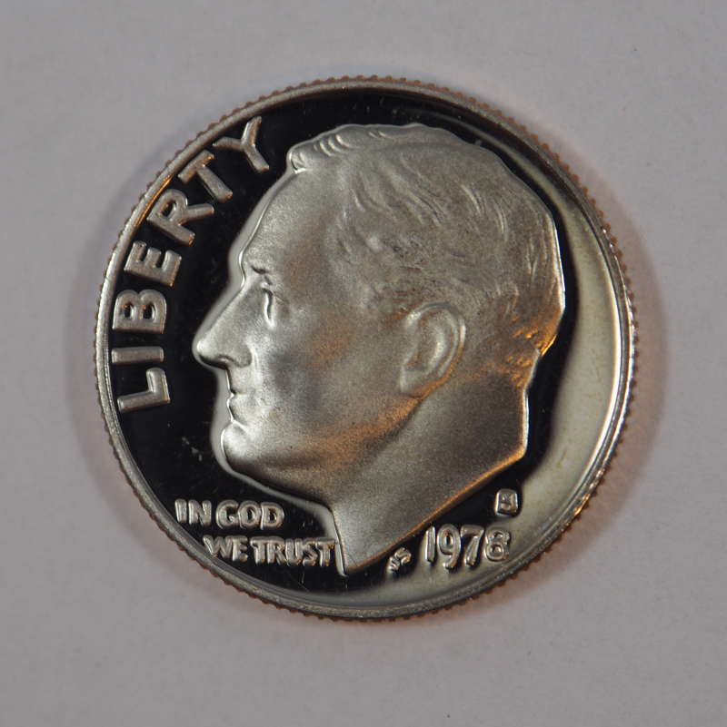 1978 S Roosevelt Clad Dime Proof GEM US Coin Proof (PF) - SKU 10USDMCL - $2.95
