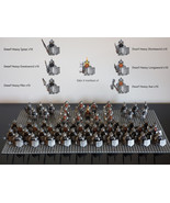 Fantasy Saga Dwarf Heavy Infantry Battalion Custom 61pcs ... - $155.41 CAD