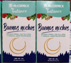 2X MCCORMICK GOOD NIGHT TEA / TEA BUENAS NOCHES - 2 BOXES OF 20 TEA BAGS... - $15.83