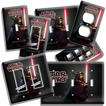 Yoda Dark Jedi Master Red Sword Star Wars Light Switch Outlet Plates Fantasy Art - £14.15 GBP+