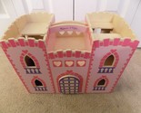 Melissa &amp; Doug Wooden Handcrafted Fold &amp; Go Princess Castle--FREE SHIPPING! - £23.83 GBP