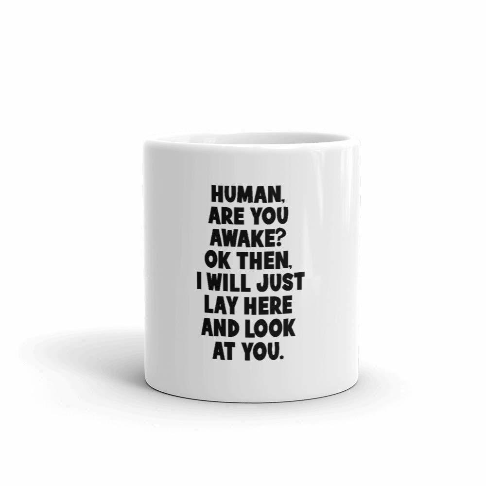 Human, Are You Awake? OK Then, I Will Just Lay Here And Look At You Fun ... - $15.67