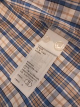 Abercrombie & Fitch Long Sleeve Button-down Collar Blue & Brown Men Shirt XS image 3
