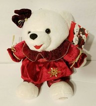 25th Anniversary Dan Dee Plush Snowflake Teddy Bear Girl with Tag  - £23.94 GBP