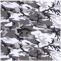 Large New Camouflage City Camo - Military Jumbo Bandana 27 In. X 27 In. - $12.23