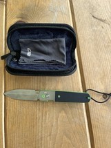 CJRB Locust Folding Knife 3.13&quot; Black PVD AR-RPM9 Steel Blade White G10 ... - $1,014.98 MXN