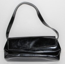 Sabina New York Black Shiny Small Shoulder Bag Purse Nice Evening Bag - $5.00