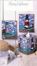 Plastic Canvas Lighthouse Tissue Air Freshener Cover Magnets Wall Decor Patterns - £8.76 GBP