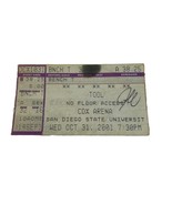 October 31, 2001 Tool/Tricky SDSU Arena Ticket Stub - $15.00