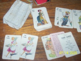 1940&#39;s Whitman Card Games Minature Old Maid Set complete in Pouch - $24.75