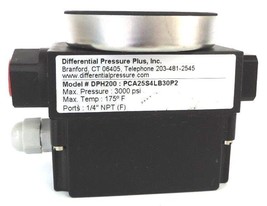 NEW DIFFERENTIAL PRESSURE PLUS PCA25S4LB30P2 GAUGE DPH200 - $175.00