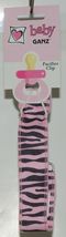 Baby Ganz Girl Pink Black Zebra Pattern Matching Gift Set image 4