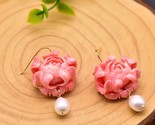  water white pearl stud earrings for women coral powder luxury fine jewelry aretes thumb155 crop