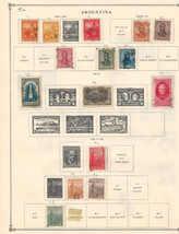 ARGENTINA 1892-1918 VF Mint &amp; Used Stamps Hinged on list: 2 Sides - £6.39 GBP