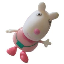 Suzy Sheep Peppa Pig Posable Figure Cake Topper Jazware Legs Arms Plastic Toy - £6.17 GBP