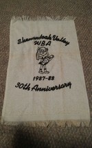 VTG 30th Anniversary Shenandoah Valley WBA 1987-88 Bowling Towel - $186.21 MXN