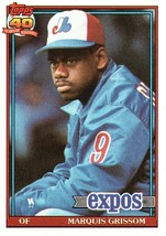 Topps 40 Years Of Baseball 1991 Baseball Card 283 Marquis Grissom Expos - £1.37 GBP