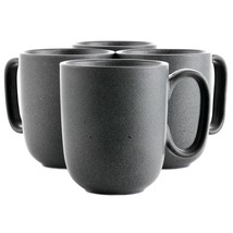Our Table Landon 4 Piece 15 Ounce Round Stoneware Mug Set in Truffle - $60.99