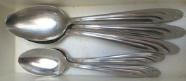 Set of 6 Spoons International Stainless SPRING LILY Design 3 regular 3 Table - $9.49