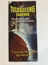 Tuskaleechee Caverns Vintage Travel Brochure Townsend Tennessee BR10 - $9.89