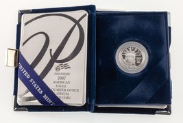 2007 P $ 25 1/4 Oz. Platino American Eagle con Prova W/ Ogp (Box, Custodia, COA) - $499.15