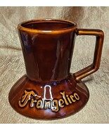 Vintage70s  FRANGELICO Coffee Mug Cup Wide Bottom No Spill Travel Cerami... - $13.69