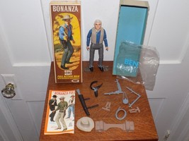 Vintage 1966 Bonanza Ben Cartwright Figure with Accessories in Box! - $237.60