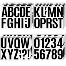 15 Sheets Large Self Adhesive Vinyl Letters Numbers Kit, 4 Inch Mailbox Numbers  - £14.85 GBP
