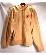 Teddy Fresh Mens Full Zip Hoodie Beige Orange 3XL - $94.78 CAD