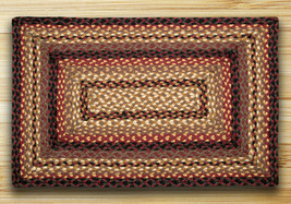 Earth Rugs RC-371 Black Cherry Chocolate Cream Rectangle Braided Rug 8 x 10 - £613.25 GBP