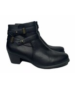 Womens Naturalsoul Naturalizer Karmen  Faux Black Leather Ankle Boots 8 ... - $34.64