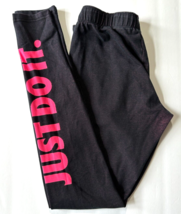 Nike Sportswear Leggings Womens size S black /Pink Just Do it - £19.53 GBP