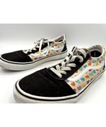 VANS Missy Old Skool Black Rainbow Hearts Lace up sneakers Girls Size 6 ... - $10.31