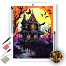 Spooky Halloween House - Diamond Painting Kit - £15.61 GBP+