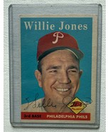 Willie Jones (d. 1983) Autographed 1958 Topps Baseball Card - Philadelph... - $1,837.34 MXN
