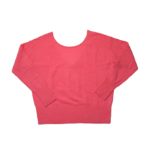 WHITE + WARREN Cashmere Open Back Sweater in Pink Tulip V-back Sweater M - £42.65 GBP