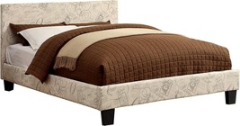 Furniture Of America Voyager Upholstered Platform Bed, Queen - £247.85 GBP