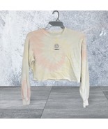 Hollister Women&#39;s Pink Green Tie Dye Sunshine Sun Soft Crop Sweat Shirt ... - £9.45 GBP
