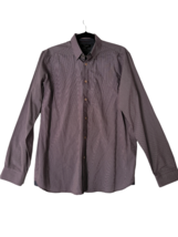TED BAKER Mens Shirt Button Up Shirt Long Sleeve Purple Size 5 (XL) - £9.99 GBP