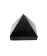 Natural Black Obsidian Crystal Pyramid Healing Stone Rock Reiki - $532.21 MXN