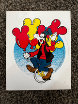 1980s DISNEY GOOFY Vintage Sticker-Walt Disney Productions - Glossy Sticker - $2.57