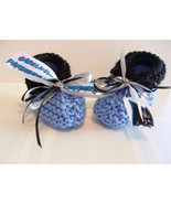 Carolina PANTHERS Handmade Football Baby Booties - £11.21 GBP