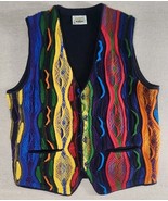 Aklanda Australia Pure New Wool Multicolor Coogi Style Vest Women&#39;s Size... - $49.39 CAD
