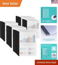 100 Pack Clear Report Covers with 5mm Sliding Bars - Stylish Document Or... - $1,036.84 MXN