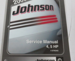 2006 Johnson SD 4HP 5 HP 4 Tempi Servizio Negozio Riparazione Manual 500... - $9.99