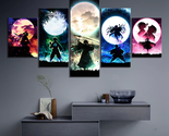 5 panels canvas wall art anime poster painting decor thumb155 crop