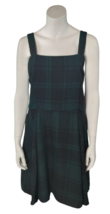 Copper Key Square Neck Plaid Lined Dress Juniors Size XL New Casual - £20.39 GBP